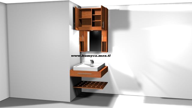 Mueble de Baño con espejo.